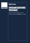 Buchcover Organisationstheorie