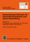Buchcover Entwicklungsmethoden für Informationssysteme und deren Anwendung