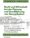 Buchcover Recht und Wirtschaft bei der Planung und Durchführung von Bauvorhaben