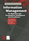 Buchcover Information Management for Business and Competitive Intelligence and Excellence