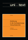 Buchcover Einführung in die Hochspannungs-Versuchstechnik