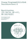 Buchcover Maschinenbau (TI-58/59, HP-41 C, FX-502/602 P)