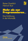 Buchcover Mehr als nur Programmieren…