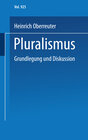Buchcover Pluralismus