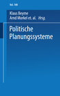 Buchcover Politische Planungssysteme
