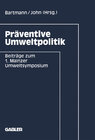 Buchcover Präventive Umweltpolitik