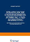 Buchcover Strategische Unternehmensführung und Marketing