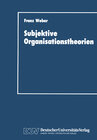 Buchcover Subjektive Organisationstheorien