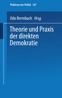 Buchcover Theorie und Praxis der direkten Demokratie