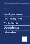 Buchcover Interdependenzen von Strategie und Controlling in Unternehmensnetzwerken