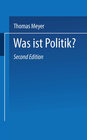 Buchcover Was ist Politik?