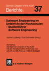 Buchcover Software Engineering im Unterricht der Hochschulen SEUH ’92 und Studienführer Software Engineering