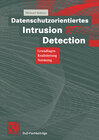 Buchcover Datenschutzorientiertes Intrusion Detection