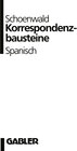 Buchcover Korrespondenzbausteine Spanisch