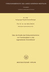 Buchcover Über die Kinetik des Einbaumechanismus von Fremdzusätzen in das eigenleitende Chrom(III)oxid