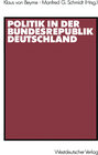 Buchcover Politik in der Bundesrepublik Deutschland