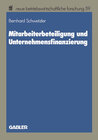 Buchcover Mitarbeiterbeteiligung und Unternehmensfinanzierung