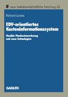 Buchcover EDV-orientiertes Kosteninformationssystem