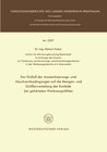 Buchcover Der Einfluß der Austenitisierungs- und Abschreckbedingungen auf die Mengen- und Größenverteilung der Karbide bei gehärte