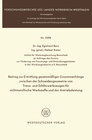 Buchcover Beitrag zur Ermittlung gesetzmäßiger Zusammenhänge zwischen der Schneidengeometrie von Trenn- und Schlitzwerkzeugen für 