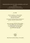Buchcover Untersuchungen über die Genauigkeit von Wegmeßsystemen und Verfahren zur Messung der Geradlinigkeit von Schlittenbewegun