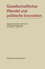 Buchcover Gesellschaftlicher Wandel und politische Innovation