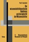 Buchcover Der wissenschaftstheoretische Realismus und die Autorität der Wissenschaften