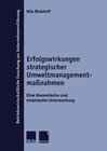 Buchcover Erfolgswirkungen strategischer Umweltmanagementmaßnahmen