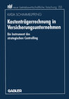 Buchcover Kostenträgerrechnung in Versicherungsunternehmen