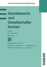 Buchcover Handelsrecht und Gesellschaftsformen