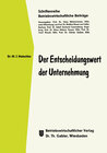 Buchcover Der Entscheidungswert der Unternehmung