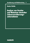 Buchcover Analyse von Gewinn und Wachstum deutscher Lebensversicherungsunternehmen