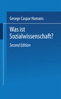 Buchcover Was ist Sozialwissenschaft?