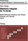 Buchcover Elliptische Integrale für TI-58/59