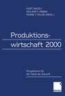 Buchcover Produktionswirtschaft 2000