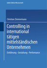 Buchcover Controlling in international tätigen mittelständischen Unternehmen
