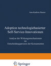 Buchcover Adoption technologiebasierter Self-Service-Innovationen