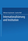 Buchcover Internationalisierung und Institution