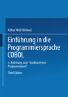 Buchcover Einführung in die Programmiersprache COBOL