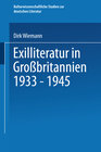 Buchcover Exilliteratur in Großbritannien 1933 – 1945