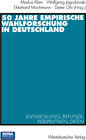 Buchcover 50 Jahre Empirische Wahlforschung in Deutschland