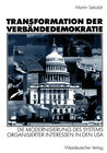 Buchcover Transformation der Verbändedemokratie