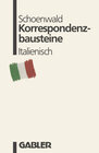 Buchcover Korrespondenzbausteine Italienisch