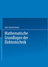 Buchcover Mathematische Grundlagen der Elektrotechnik