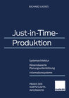 Buchcover Just-in-Time-Produktion