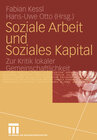 Buchcover Soziale Arbeit und Soziales Kapital