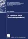 Buchcover Die Dimension Zeit im Dienstleistungsmarketing
