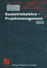 Buchcover Baubetriebslehre - Projektmanagement