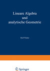 Buchcover Lineare Algebra und analytische Geometrie