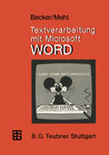 Buchcover Textverarbeitung mit Microsoft WORD